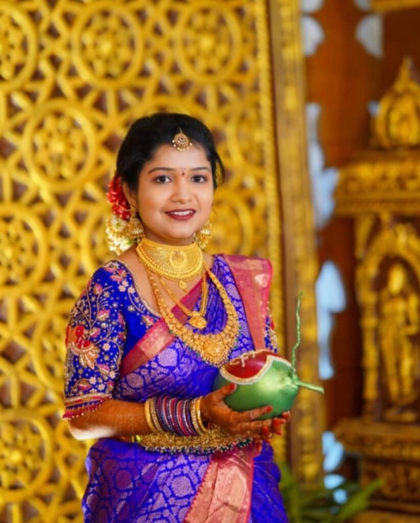 Traditional Bridal Makeup and Hairstyle design